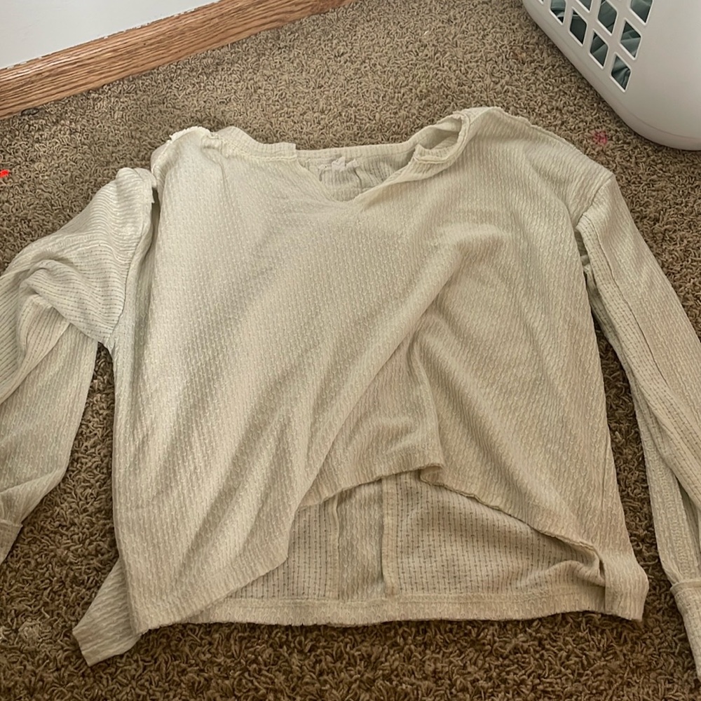 Off white off the shoulder sweater